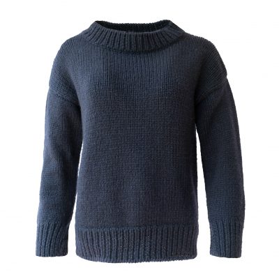 Pullover Paola mit Rundhalsausschnitt glatt rechts gestrickt <br><div class="subHeadline">100 % Hand knitted Cashmere</div>