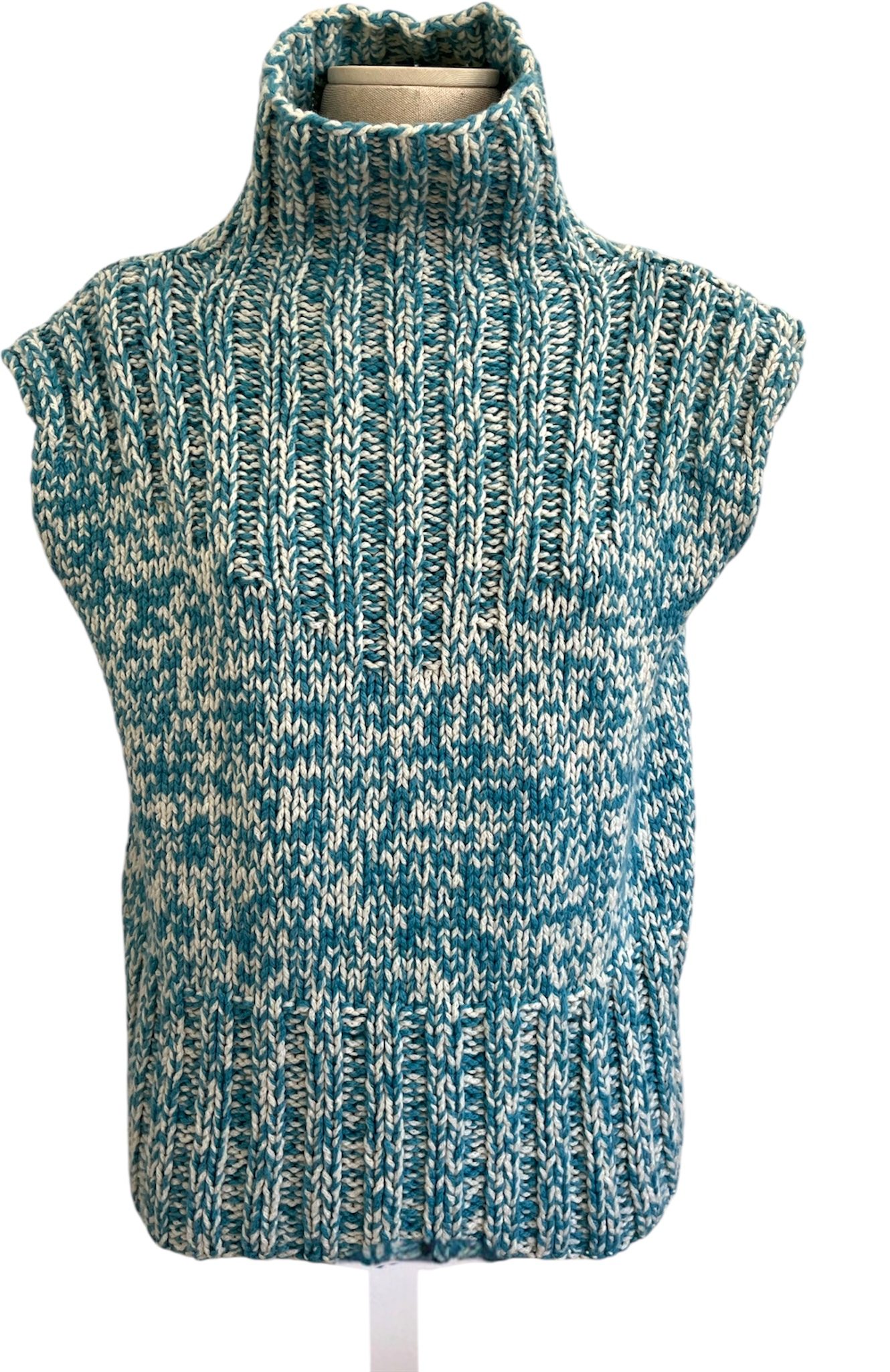 Turtleneck-Pullunder Ludovica 100 % Hand knitted Cashmere – Bild 2